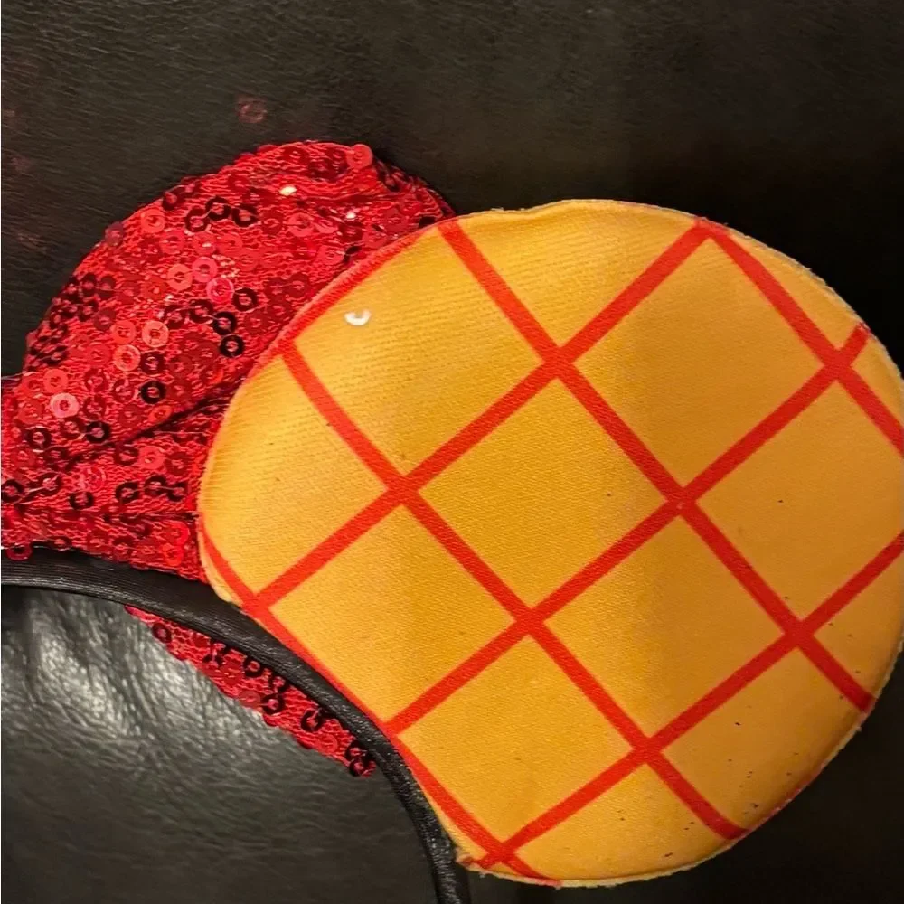 Toy Story inspired Woody Jessie red bow Ears headband and matching scrunchie set